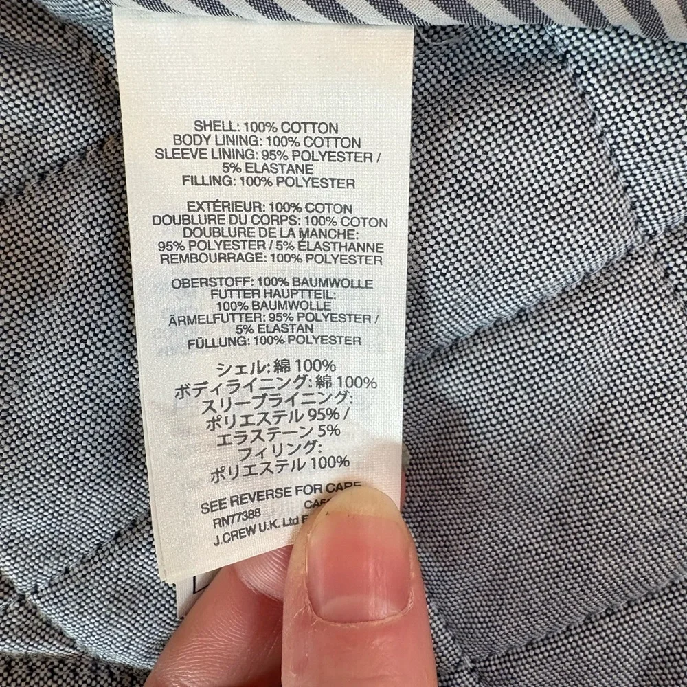 J.Crew black Quilted Jacket - Picture 6 of 6